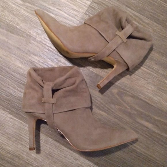 Calvin Klein Shoes - Calvin Klein, suede, heeled booties